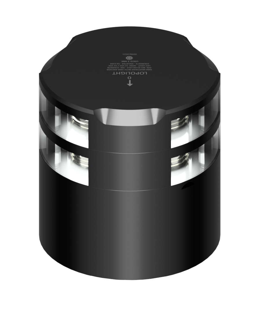 5nm 225° White, Masthead with 2nm 360° White, blk 5nm 225° White, Masthead with 2nm 360° White, blk